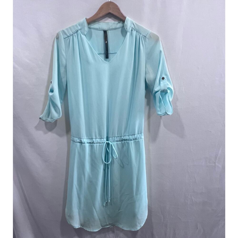 ReneeC. Women's 3/4 Sleeve Waist Tie Mini Dress Size Small‎ Beach Resortwear